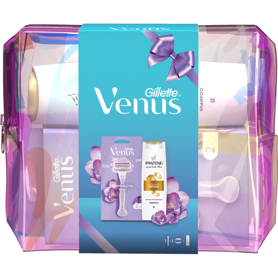 Aparat de ras Gillette Venus ComfortGlide + șampon Pantene Repair and Protect 250 ml