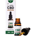 Eu sunt CBD Spectrum CBD 5% + CBG 5% ulei de cânepă original 10 ml