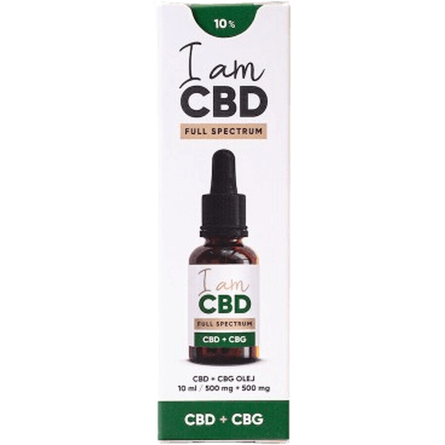 Eu sunt CBD Spectrum CBD 5% + CBG 5% ulei de cânepă original 10 ml