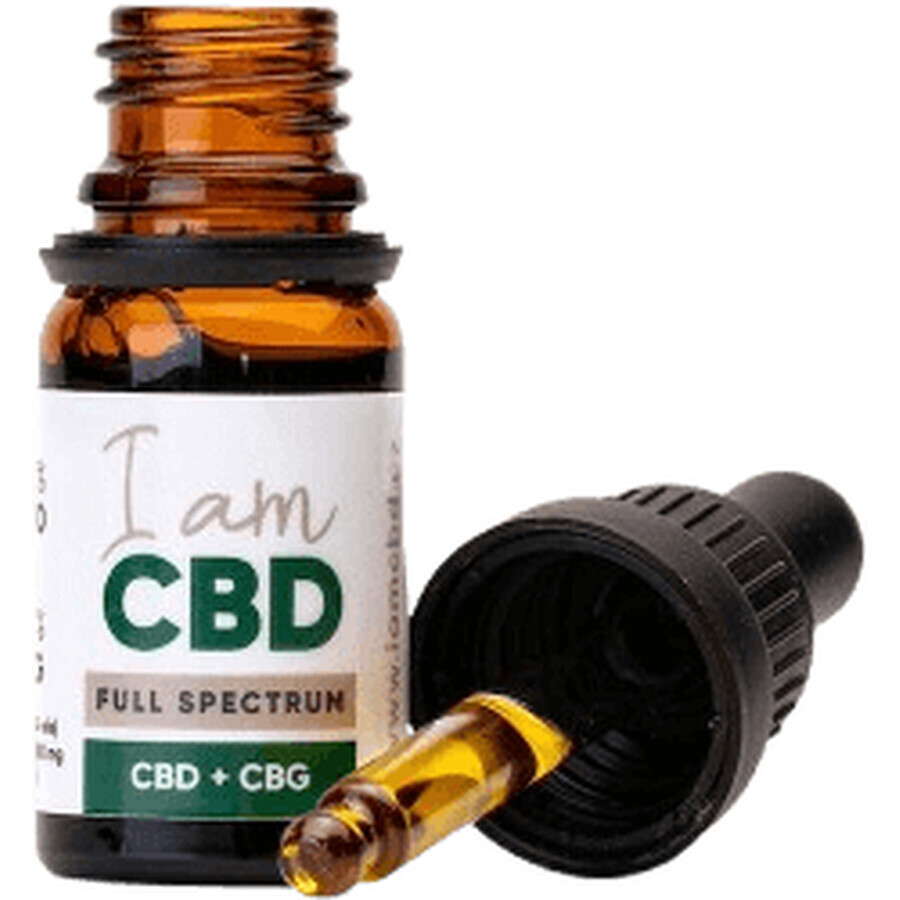 Eu sunt CBD Spectrum CBD 5% + CBG 5% ulei de cânepă original 10 ml