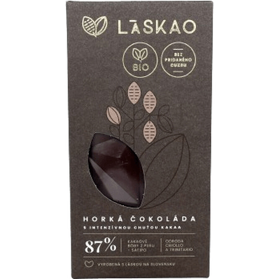 Ciocolată caldă organică Laskao 87% 75 g