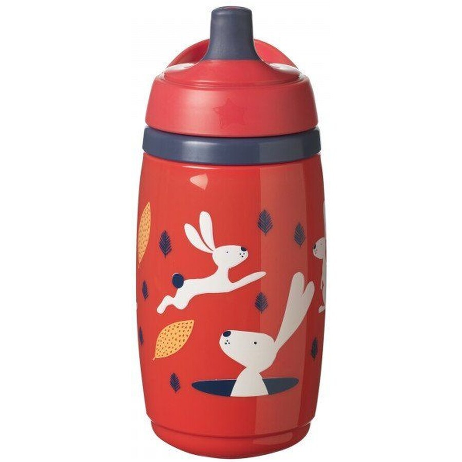 Tommee Tippee Superstar Sportee, cană sport fără scurgere, 12m+, roșu 266 ml