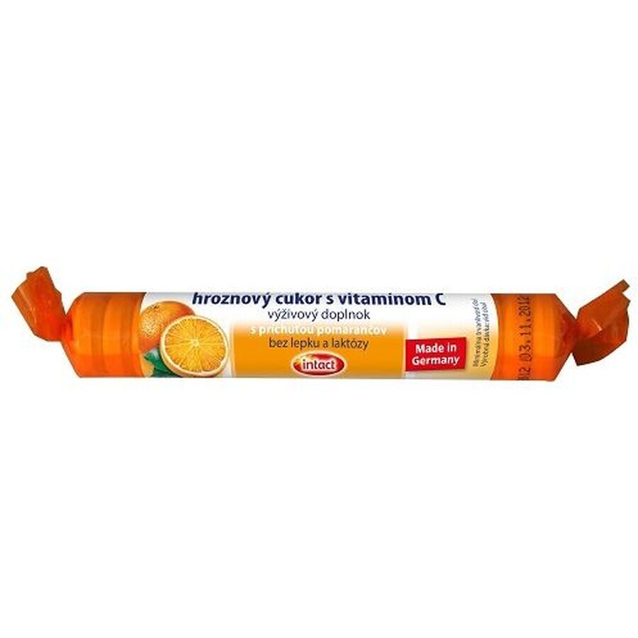 Zahăr de struguri Intact cu vitamina C și aromă de portocale 1 x 40 g