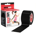 RockTape Cinta kinesiológica negra 5 m