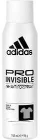 Spray antiperspirant Adidas Pro Invisible pentru femei 150 ml