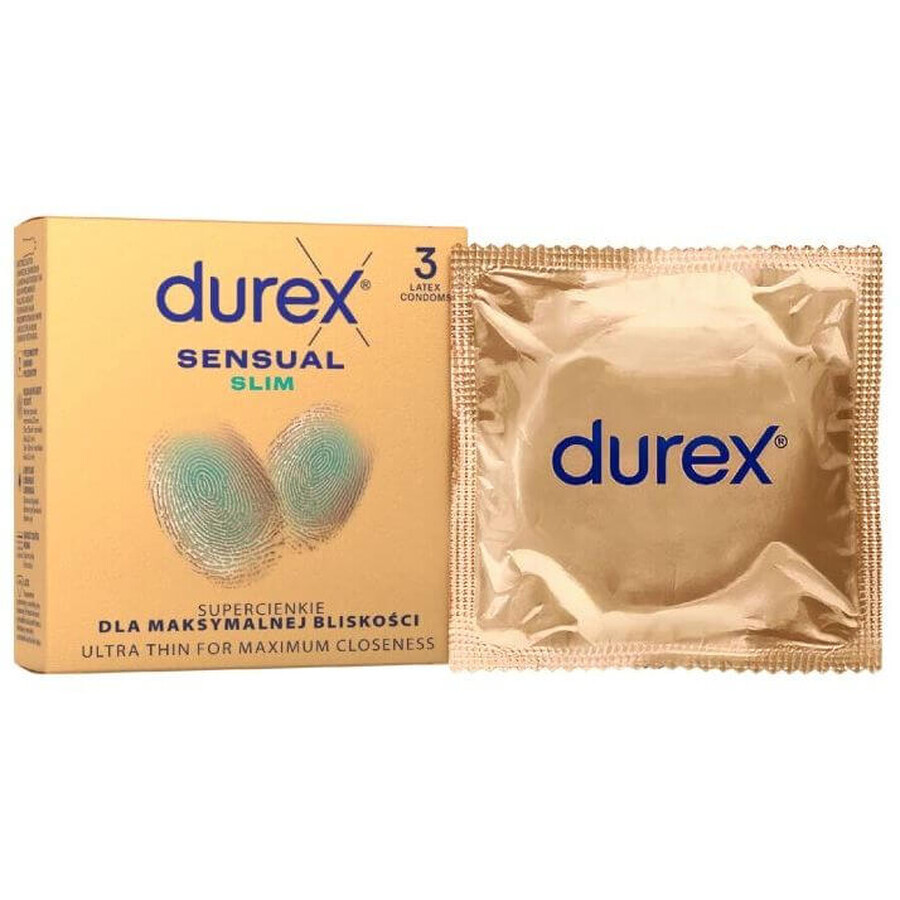 Durex Sensual Slim 3 buc