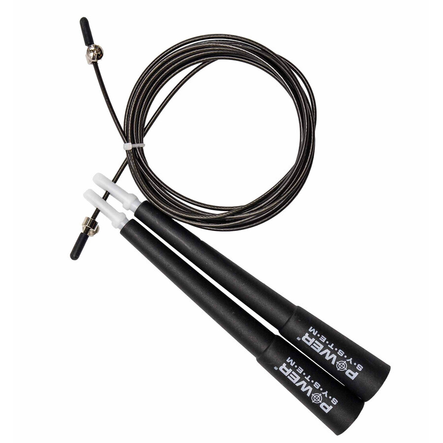 Power System Jump Rope-CROSSFIT JUMP ROPE Negru