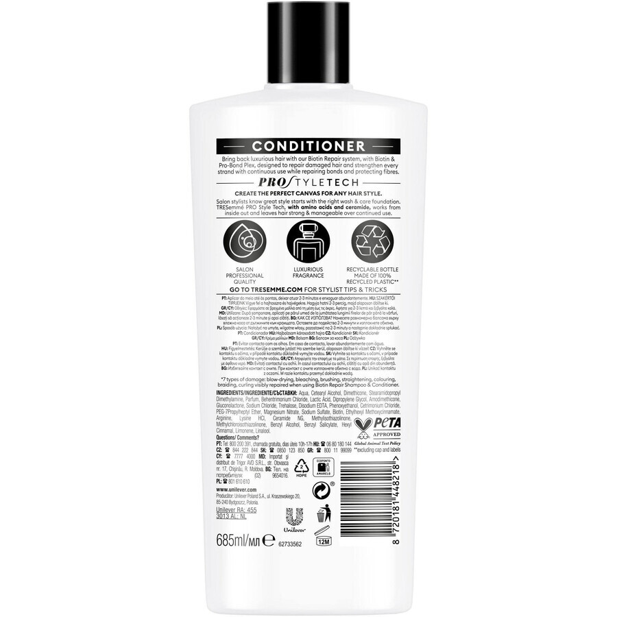 Balsam reparator TreSemmé Biotin 685 ml