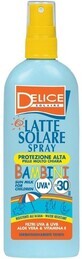 Delice Solaire Bambini Latte Solare Spray loțiune de protecție solară pentru copii OF30 UVA&amp;UVB 150 ml