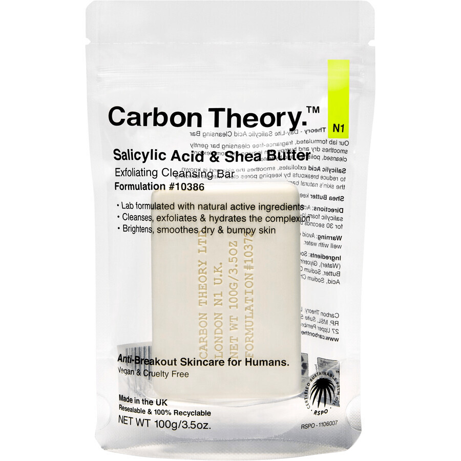 Carbon Theory Acid salicilic Exfoliant de curățare Bar Sapun 100 g