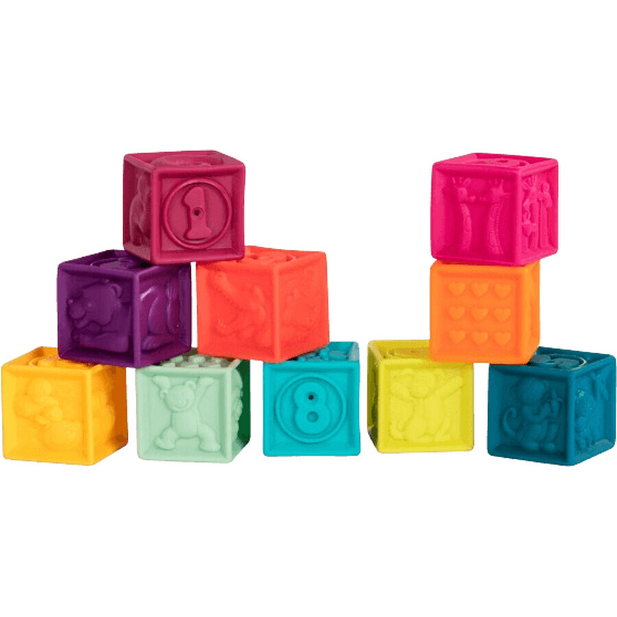 B-Toys Cube One Two Squeeze și piramida de inele