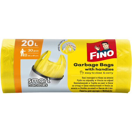 Pungi Fino HD Color cu urechi, 7 μm, 30 x 20 l