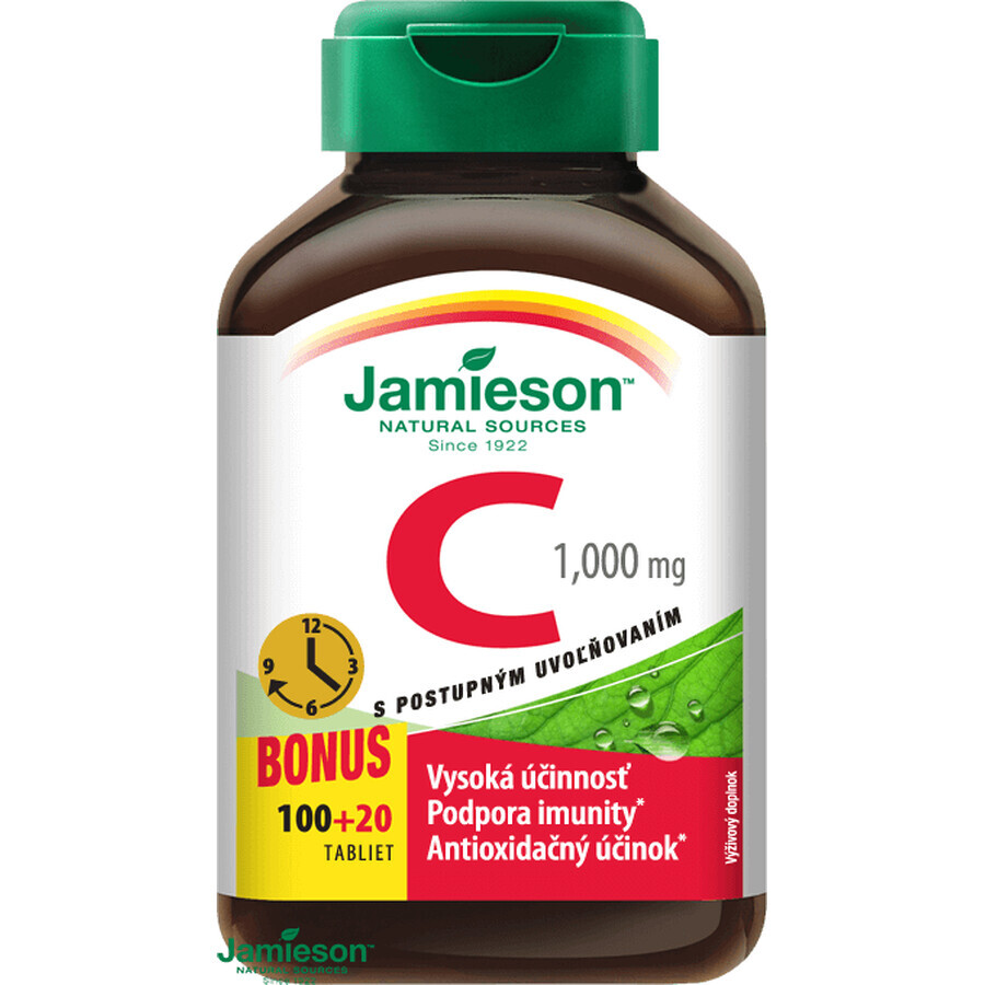 Jamieson Vitamina C 1000mg eliberare treptată 120 comprimate