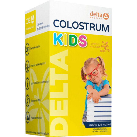 Delta Colostrum Kids, aromă de vanilie 125 ml