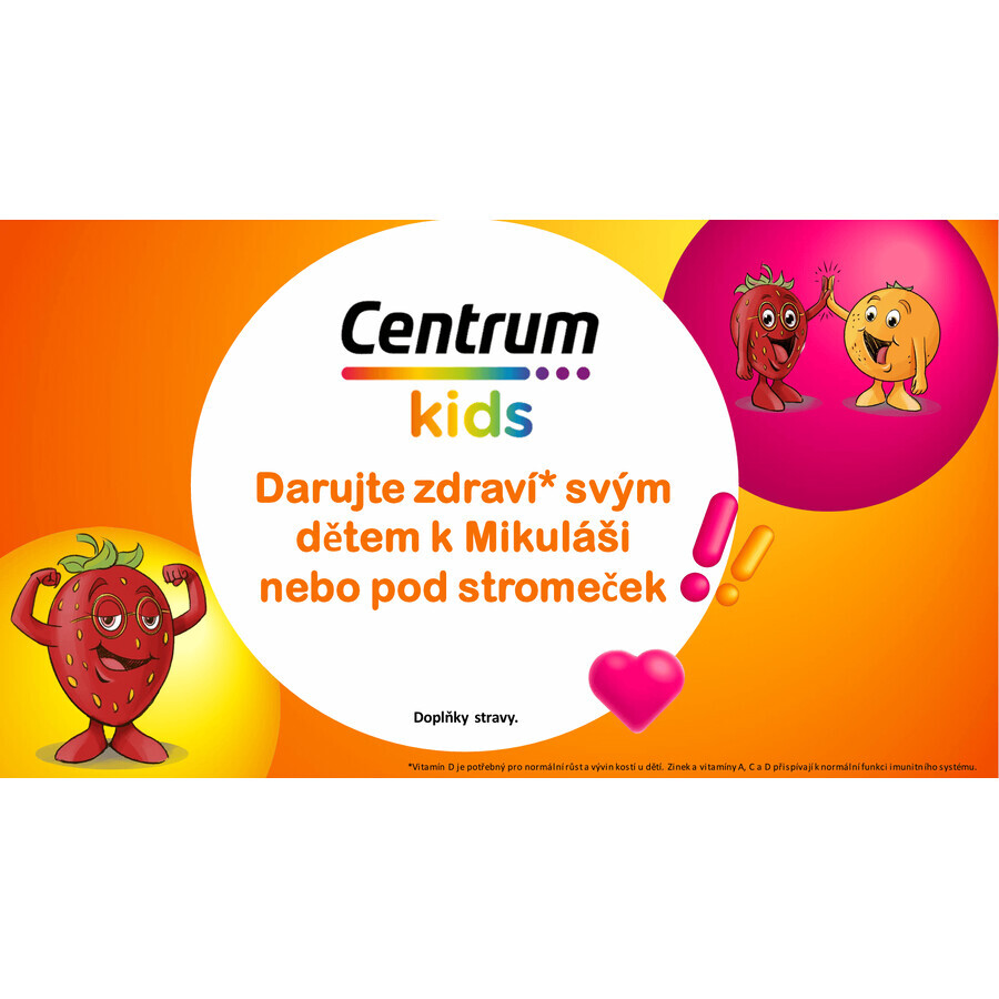 Centrum Kids Multifruit Gummies, 2 x 60 verpakking