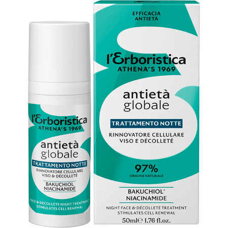 Erboristica Global Anti-Age Cremă de noapte cu colagen vegetal 50 ml