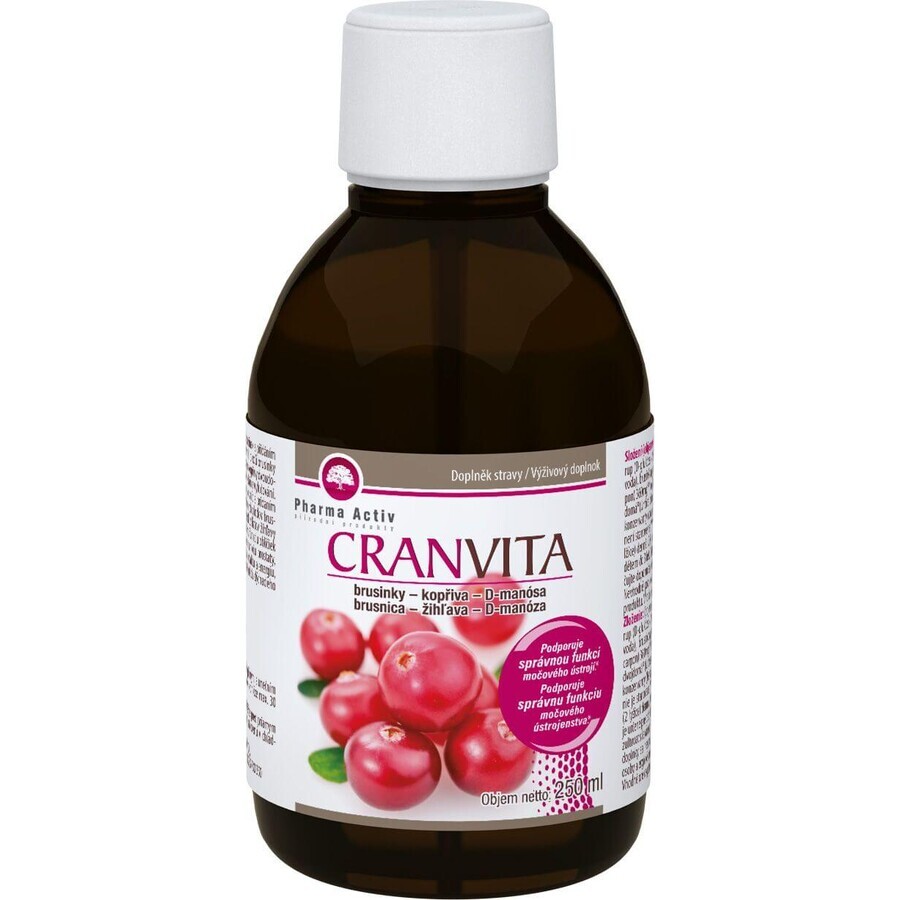 Pharma Activ Cranvita Cranberry-nettle-D-mannose 250 ml