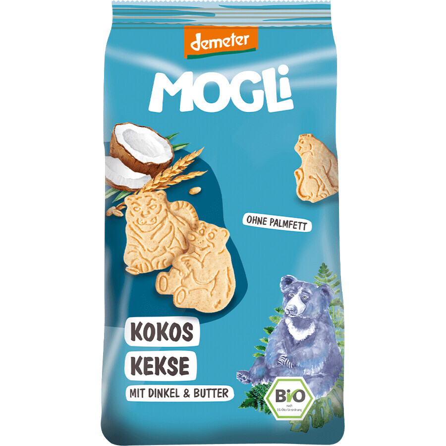 MOGLi BIO Biscuiți de nucă de cocos cu certificare Demeter 125 g