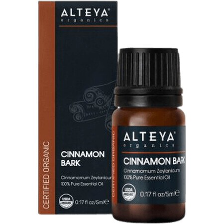 Alteya Organics Ceylon ulei de scoarță de scorțișoară 100% organic 5 ml