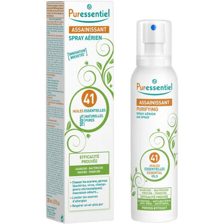 Puressentiel Luftreinigungsspray 41 ätherische Öle Desinfizierende Sprühlösung 200 ml