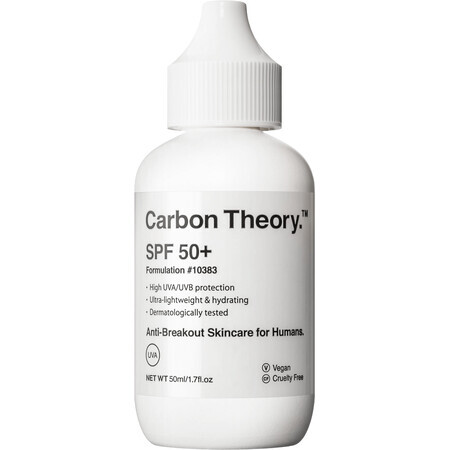 Cremă de protecție solară Carbon Theory SPF 50+ 50 ml