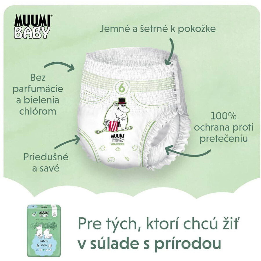 Muumi Baby Scutece de unică folosință 6 Junior 12-20 kg, 36 buc