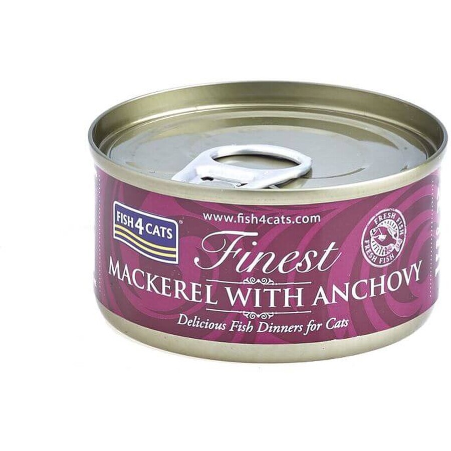 Fish4Cats Katzendosenfutter Finest Makrele mit Anchovis 70 g