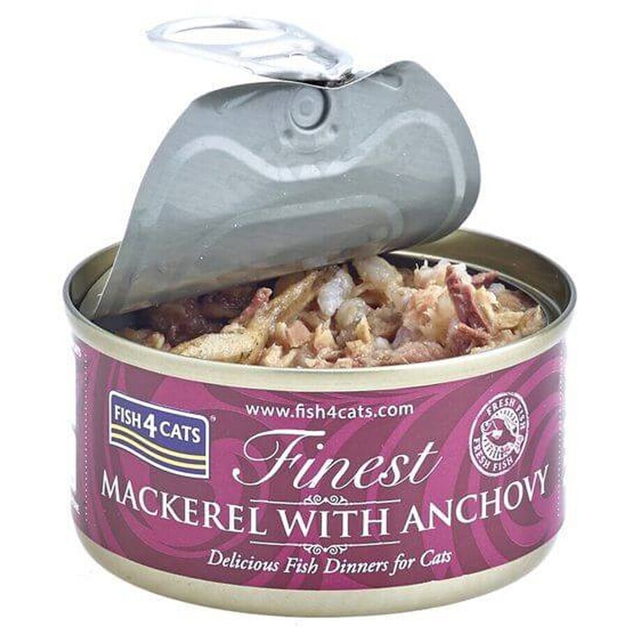 Fish4Cats Katzendosenfutter Finest Makrele mit Anchovis 70 g