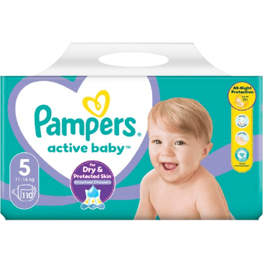 Pampers Active Baby MP+ S5 (11-16 kg) 110 buc