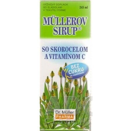 Dr.Muller Sirop Muller cu plantain și vit. C fără zahăr 245 ml