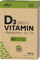 Vitar EKO Vitamina D3 1000IU+betaglucan 60 capsule