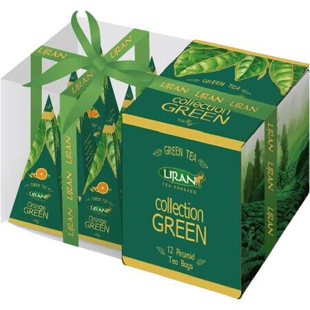 Liran Set piramidă ceai verde cu fructe 12 x 2 g