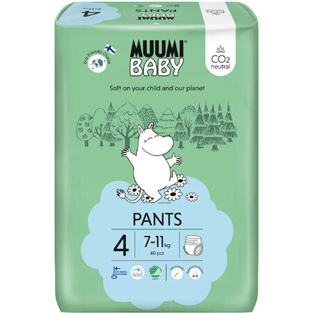 Muumi Baby Scutece de unică folosință 4 Maxi 7-11kg, 40 buc