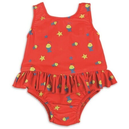 Bambino Mio Girls Full Length Swimsuit Red Fish Sizes. M