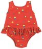 Bambino Mio Fete costum de baie de lungime completă Red Fish Mărimi. M