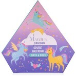 Accentra Calendar de Advent Unicorn magic și sirenă în cutie în formă de diamant (față-verso), 24 de surprize