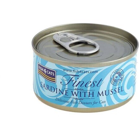 Fish4Cats Katzendosenfutter Feinste Sardinen mit Muscheln 70 g