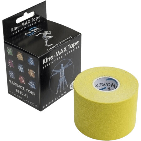 Kine-Max Classic Kinesiology Tape Kinesiology Tape Yellow 5 m