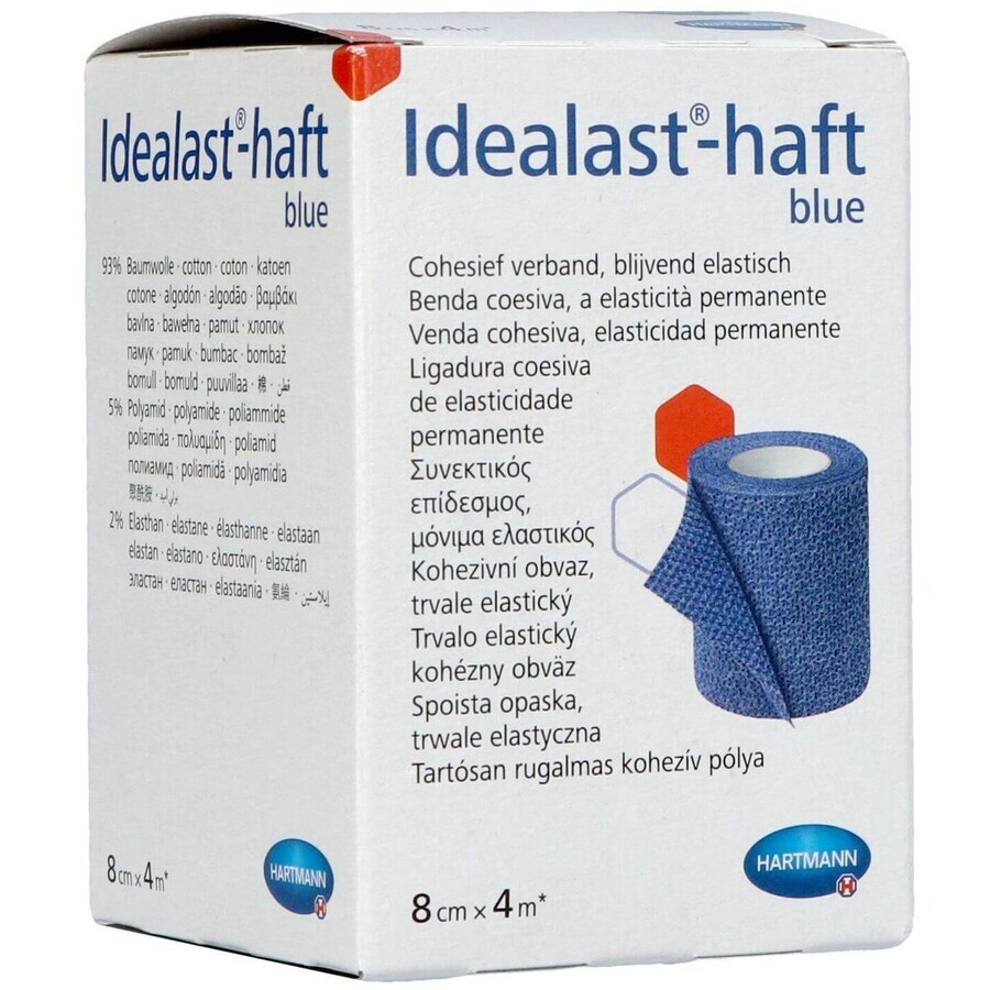 Hartmann Idealast-haft bandaj color albastru 8cm x 4m