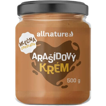 Allnature Crema di arachidi con cioccolato al latte 500 g