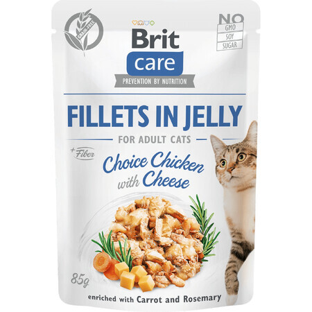 Brit Pouch Cat Pouch Choice Pui cu brânză în jeleu 85 g