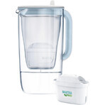 Fierbător cu filtru Brita One, filtru MX PRO, sticlă/alb 2,5 l