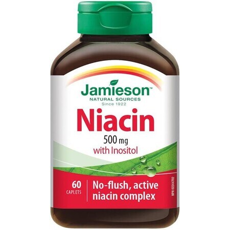 Jamieson Niacin 500 mg cu inozitol 60 comprimate