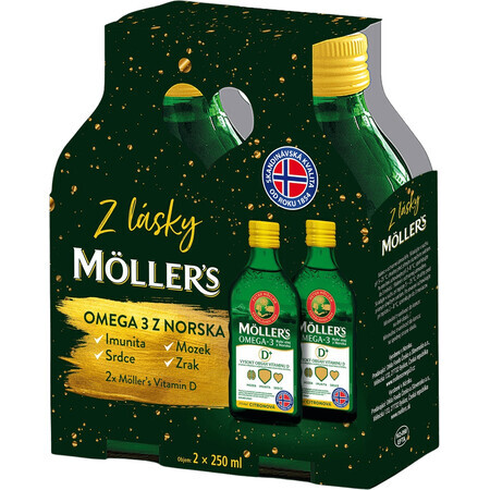 Möllers Pachet cadou omega 3 2 x 250 ml