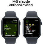 Apple Watch SE GPS + Cellular 40mm carcasă din aluminiu Midnight cu bandă sport Midnight - M/L