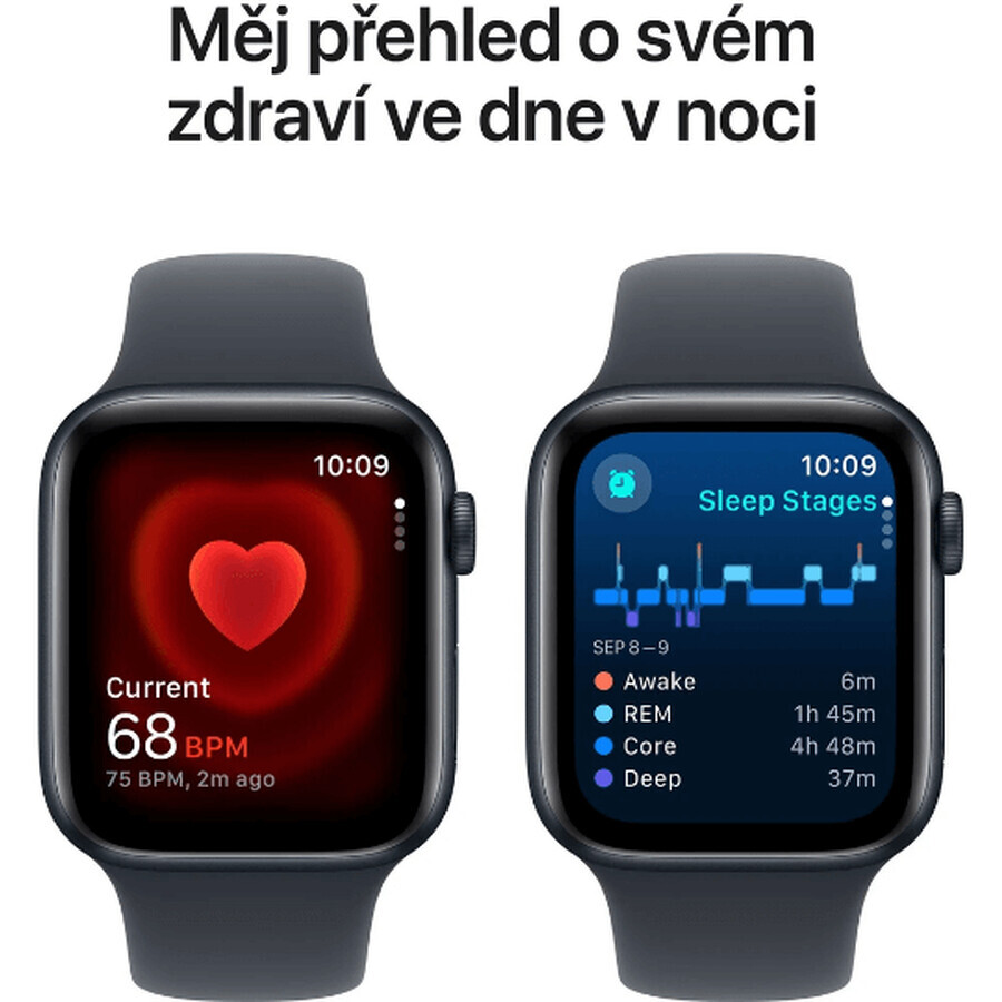 Apple Watch SE GPS + Cellular 40mm carcasă din aluminiu Midnight cu bandă sport Midnight - M/L