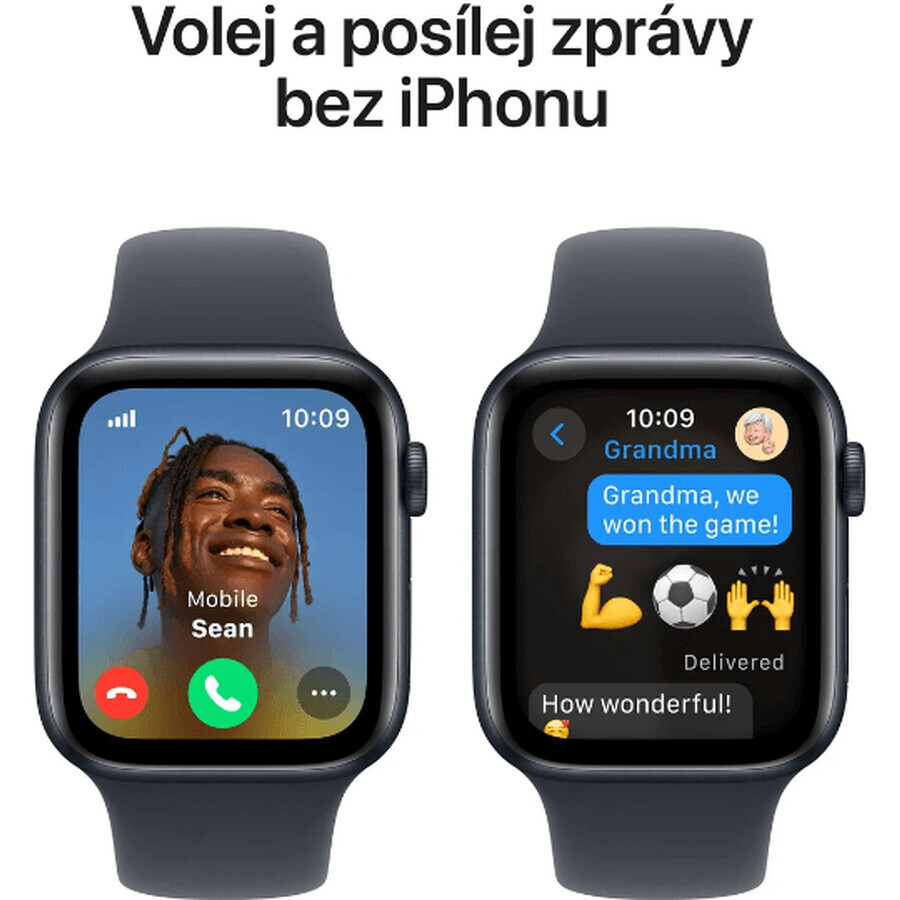 Apple Watch SE GPS + Cellular 40mm carcasă din aluminiu Midnight cu bandă sport Midnight - M/L