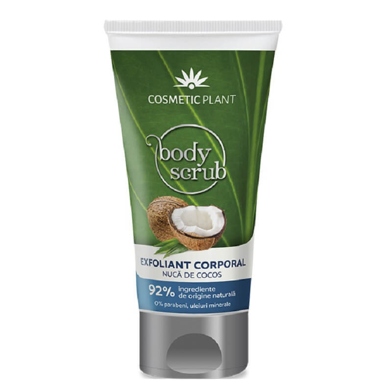 Body exfoliant corp cu nucă de cocos, 150 ml, Cosmetic Plant