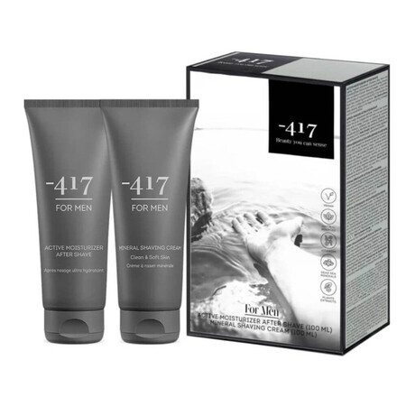 After shave Active Moisturizer 100 ml + Mineral Shaving Cream For man, Minus 417