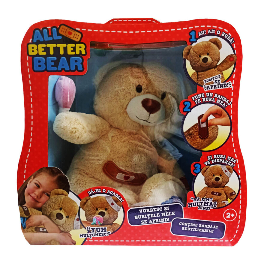 All Better Bear interaktiver Plüsch-Teddybär, 30 cm, IMC Toys